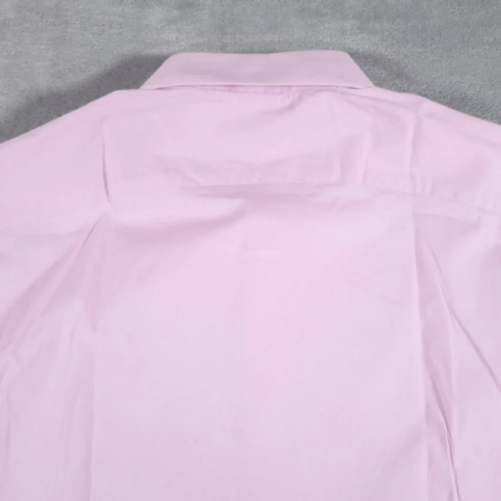 Banana Republic Shirt Mens XL Pink Stretch Poplin Slim Fit Button Up Long Sleeve